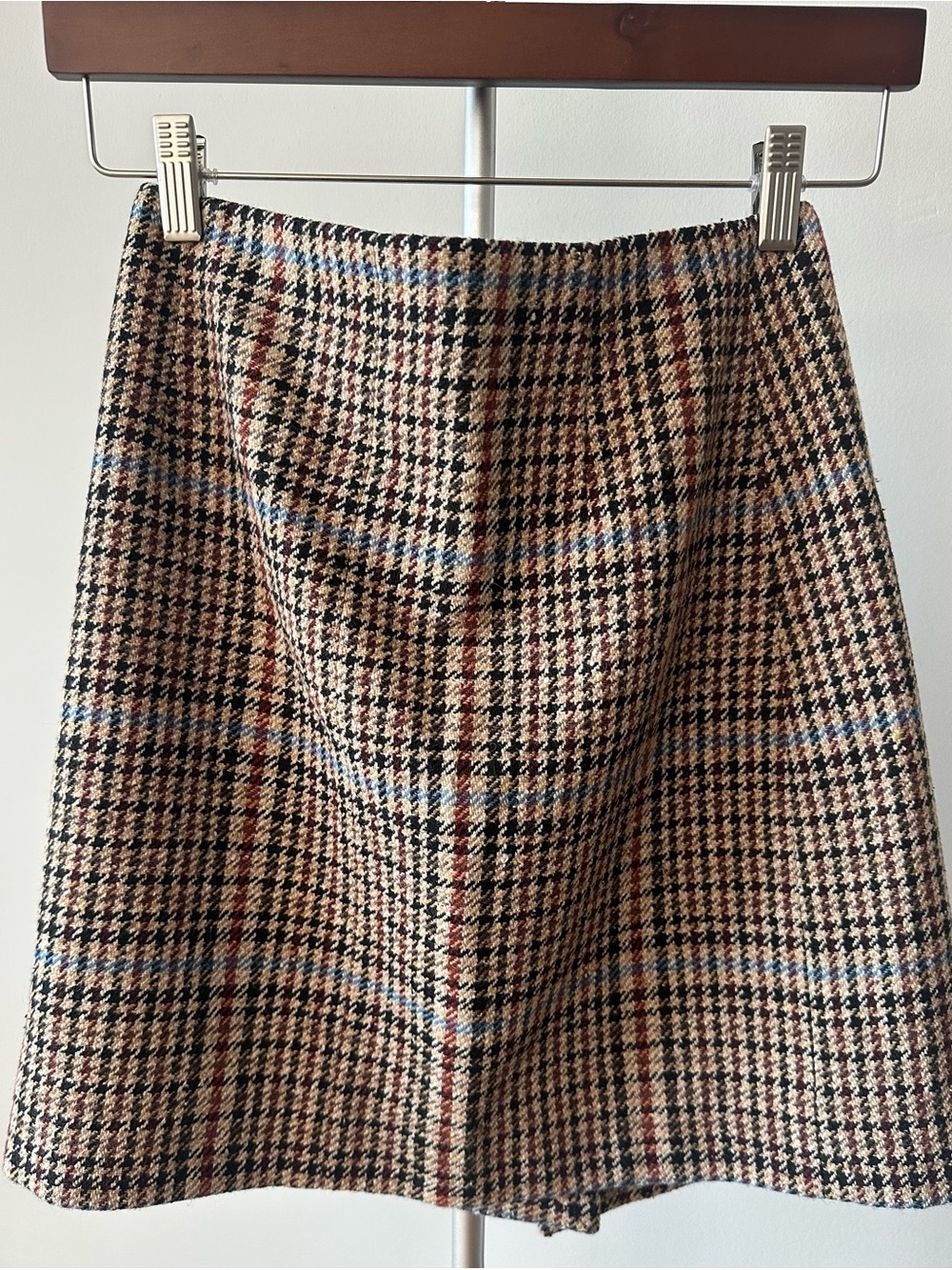 Sandro wrap mini skirt with gold hardware - Picture 2 of 8